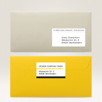 AVERY Zweckform Transparente Adress-Etiketten, 45,7 x 21,2mm