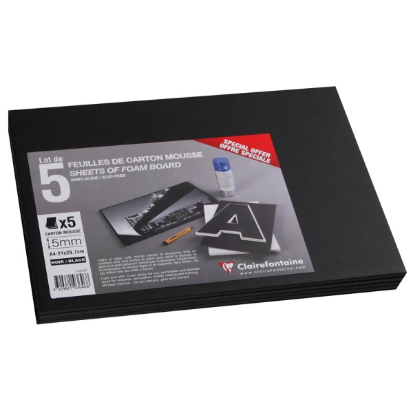 Clairefontaine Foam Board, 210 x 297 mm (A4), 5 mm, weiss