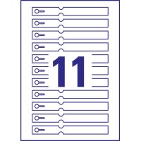 AVERY Zweckform Anhänger-Schlaufe, Folie, 250 x 25 mm, weiss