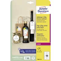 AVERY Zweckform Etiquette américaine, carton, 220 g/m2