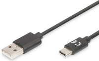 ASSMANN Câble de raccordement USB 2.0, USB-C -...