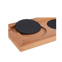 APS Planche de buffet pour carafes, chêne naturel