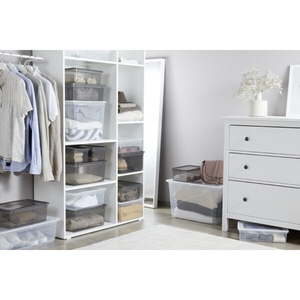 keeeper Aufbewahrungsboxen-Set "bea", 3x 18 L, crystal-grey