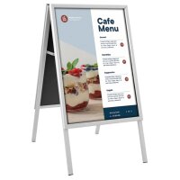 EUROPEL Plakatständer CLASSIC, B1, silber