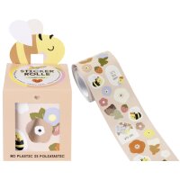 folia Sticker FLOWERS & BEES, sur rouleau, 4 m
