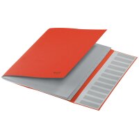 LEITZ Ordnungsmappe Recycle, DIN A4, Karton, 12 Fächer, blau