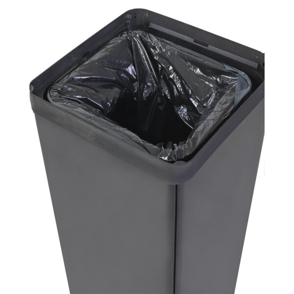 ALBA Poubelle de tri sélectif pour déchets résiduels, noir