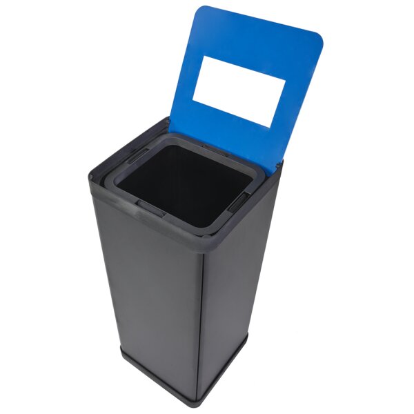 ALBA Poubelle de tri sélectif pour déchets résiduels, noir