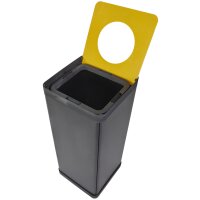 ALBA Poubelle de tri sélectif pour déchets résiduels, noir