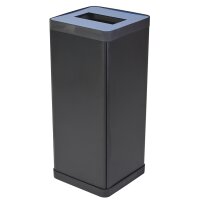 ALBA Poubelle de tri sélectif pour déchets résiduels, noir