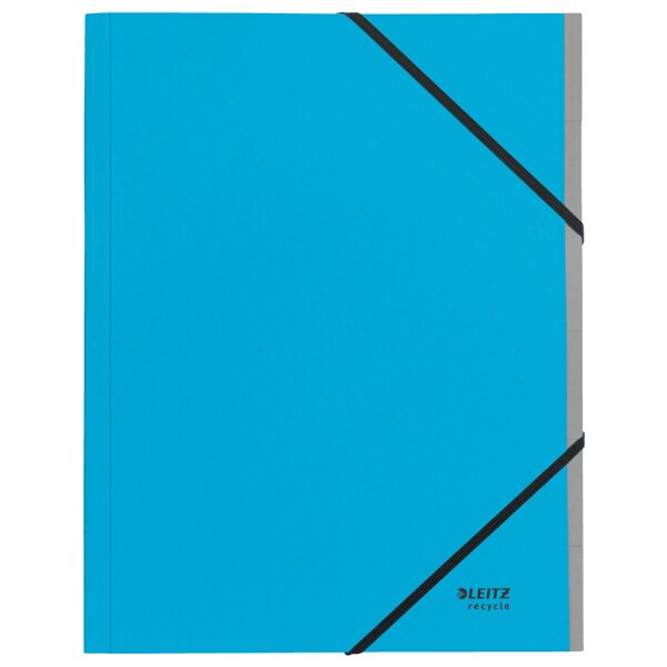 LEITZ Chemise trieur Recycle, A4, carton, bleu