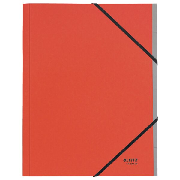 LEITZ Chemise trieur Recycle, A4, carton, rouge
