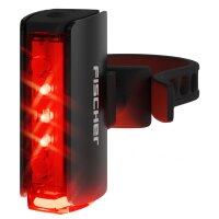 FISCHER Fahrrad-LED-Akku-Rücklicht PLUS TWIN STOP