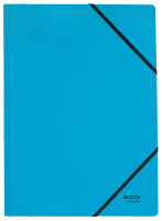 LEITZ Eckspanner Recycle, DIN A4, Karton 430 g qm, blau