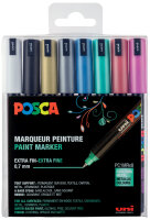 POSCA Marqueur à pigment PC-1MR, pochette de 8,...