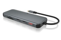 ICY BOX Triple Dockingstation 8K black IB-DK4060-CPD 2xHDMI,1xDP,USB-C&A,Gigabit