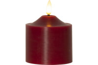 STAR TRADING Bougie LED Flamme 9.5cm 12.061-60 rouge
