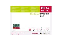 TRANSOTYPE Marker pad A3 25002 75g, blanc 50 feuilles