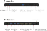 ICY BOX USB-C Triple DockingStation IB-DK2416-C 4K, 2xHDMI & 1xDP, 4x USB, PD