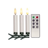 STAR TRADING LED Baumkerzen Flamme 12cm 12.003-43 weiss,...