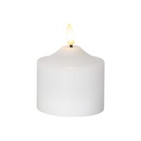 STAR TRADING LED Kerze Flamme 9.5cm 12.064-06 weiss