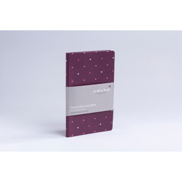 GMUND Bavarian Book 13.5x20cm 39456 merlot, dotted 112 pages