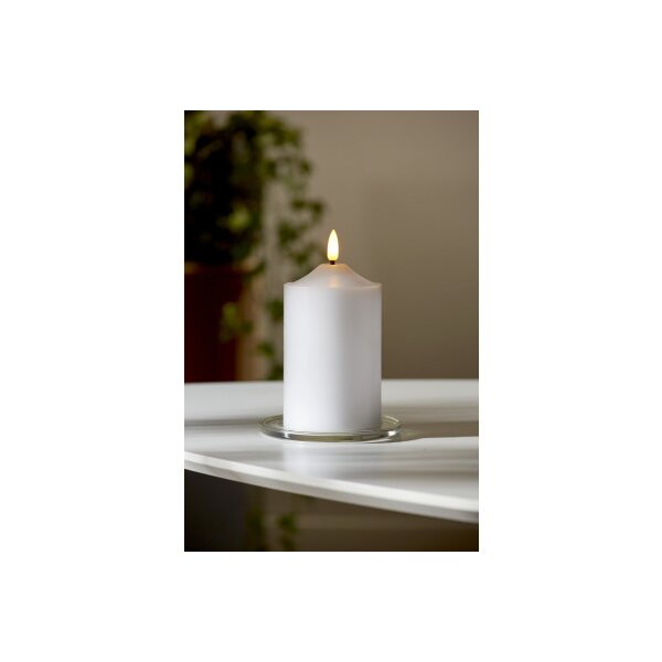 STAR TRADING Bougie LED Flamme 15cm 12.064-08 blanc