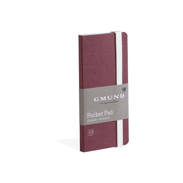 GMUND Pocket Pad 6.7x13.8cm 38770 merlot, blanko 100 Seiten