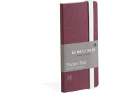 GMUND Pocket Pad 6.7x13.8cm 38770 merlot, blanko 100 pages
