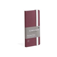 GMUND Pocket Pad 6.7x13.8cm 38770 merlot, blanko 100 pages