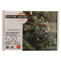 STAR TRADING System Decor Lichterkette 5m 12.495-27-1 Extra, schwarz