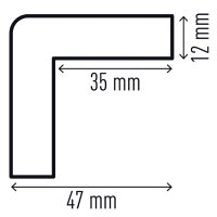DURABLE Profilé de protection des angles C25R,...