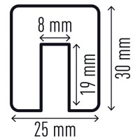 DURABLE Profilé de protection darêtes E8R,...