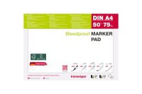 TRANSOTYPE Marker pad A4 25001 75g, blanc 50 feuilles