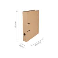 BIELLA Ordner Minimal Design 4cm 11440410U braun A4