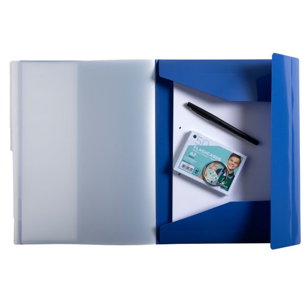 EXACOMPTA Ordnungsmappe A4 56212E marineblau PP, 8 Fächer