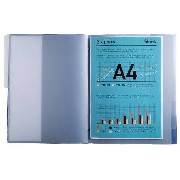 EXACOMPTA Ordnungsmappe A4 56212E marineblau PP, 8 Fächer