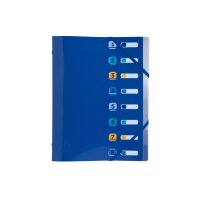 EXACOMPTA Ordnungsmappe A4 56212E marineblau PP, 8...