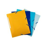 EXACOMPTA Gummibandmappe A4 55110E sortiert PP, 3 Klappen