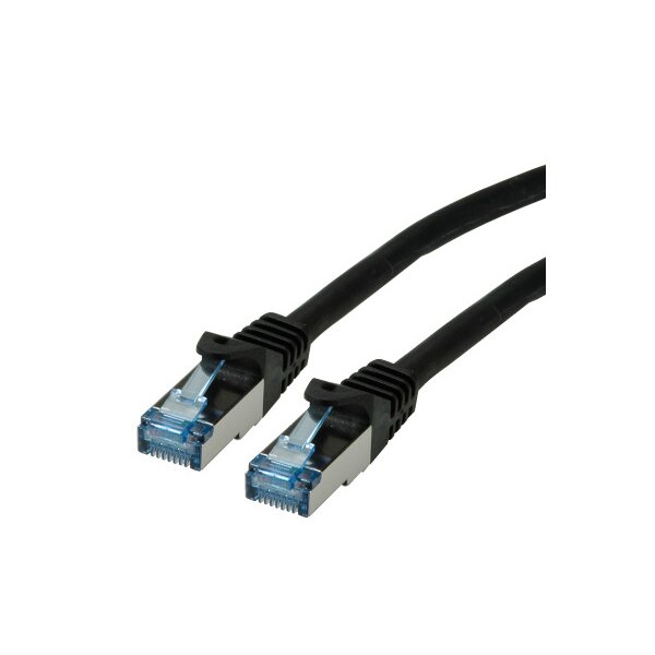 ROLINE Patchkabel, CAT.6a S/FTP 21.15.2851 Black, halogenfrei, CL 1m