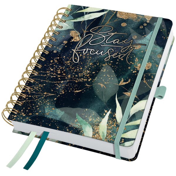 sigel Buchkalender Jolie "Glamorous Leaves" 2026, A5