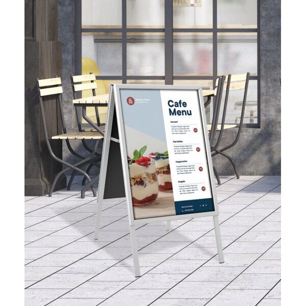 EUROPEL Plakatst&auml;nder CLASSIC, A1, silber
