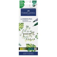 FABER-CASTELL Aquarellmarker GOLDFABER, 6er Etui Jungle