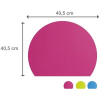 PAGNA Sous-main Trend, demi-cercle, couleurs assorties