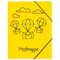 PAGNA Postmappe, DIN A4, PP, gelb, mit Motivdruck