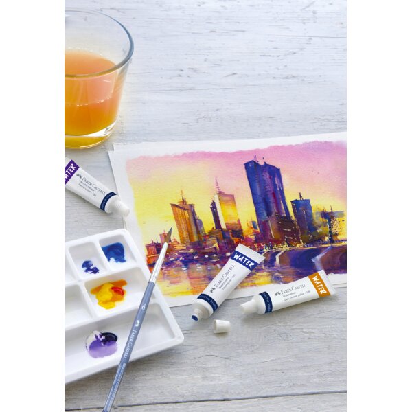 FABER-CASTELL Aquarelle en tube, &eacute;tui carton de 24