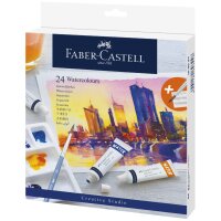FABER-CASTELL Aquarellfarbe in Tube, 24er Kartonetui