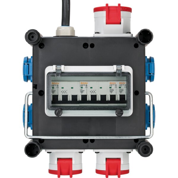 brennenstuhl Gummi-Stromverteiler, CEE, IP44, Kabel: 2 m