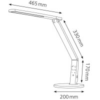 Hansa LED-Tischleuchte "Vario Plus", weiss