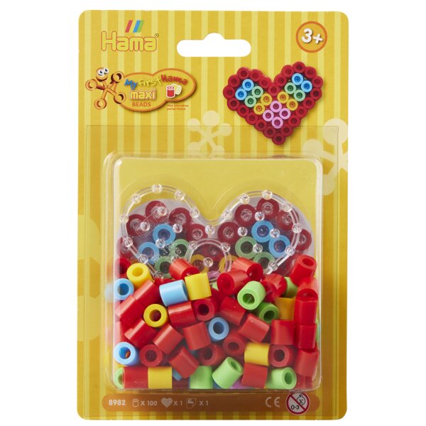 Hama B&uuml;gelperlen maxi "Kleines Herz", im Blister"